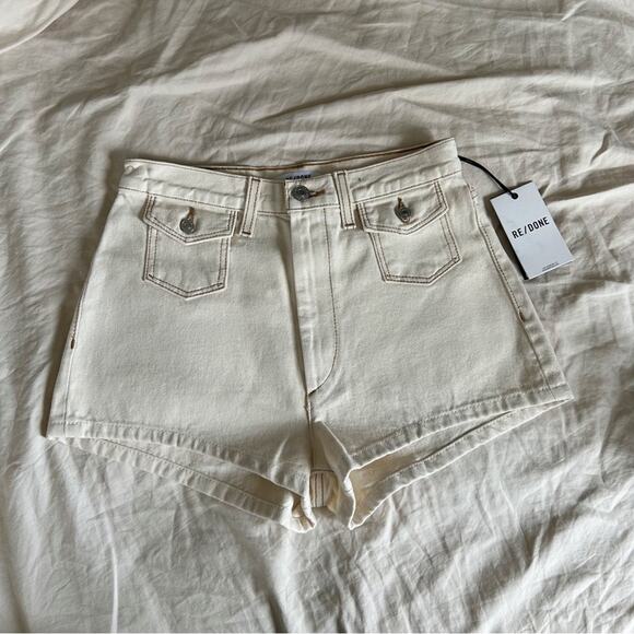 RE/DONE 70’s Pocket Denim Shorts—NWT!! - Picture 1 of 5